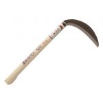 玉日本 左用丸新中厚鎌 180mm 360半掛柄付 【日本製】
