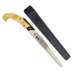 丸源鋸 森林 ピストル柄フック式 アラ目・厚板 刃道9寸(270mm) 柄・ケース付 #937