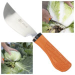 モリブデン鋼収穫包丁 グリップ柄 反刃 (株)コジマ 野菜切 白菜切